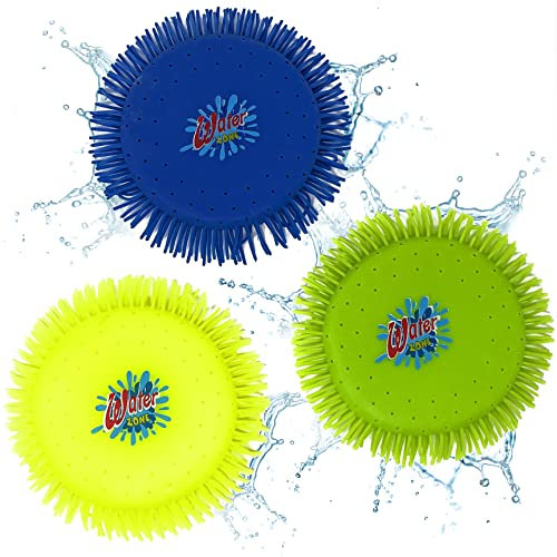 AMLI Wasser Frisbee Soft 2er Set - Wasserspielzeug Pool für Kinder | Durchmesser 16 cm Wasserfrisbee Sommer Spaß (2X Farbe via Zufall)