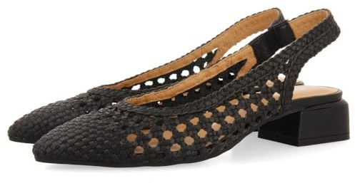 GIOSEPPO Bailarinas Trenzadas DE Piel EN Color Negro para Mujer PISKOVE