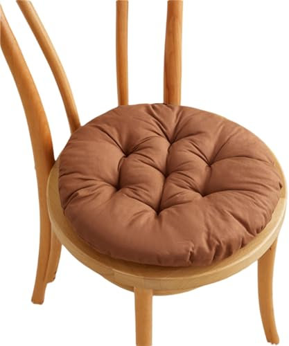 LOJAX Cuscini per sedie da pranzo Set di 8 cuscini rotondi per sedie da giardino Cuscini per sedili da giardino Cucina Balcone Soggiorno 36 x 36 x 5 cm Decorazione per interni ed esterni