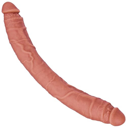50*4.2cm doppelköpfiger Riesendildo, doppelseitiger dicker Dildo,XXXL großer doppelköpfiger realistischer Silikondildo mit langem Penis,breiter Anal-/Vaginalstimulator für lesbische und schwule Paare