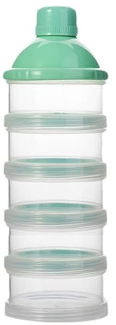 Milchpulver Aufbewahrungsbox | Milchpulver Portionierer Baby | 5 Lagiger Stapelbarer Baby Milchpulver Behälter | Tragbarer Formel Milchpulver Portionierer für Reise im Freien