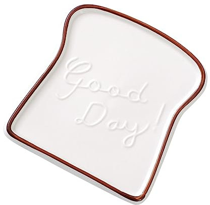 TOPBATHY piastra per toast portafrutta decorativo ciotola del pane vassoio da tavolino tortiera piatti di pane piatto da dessert baguette porta pane tostato piatto in ceramica Coffee