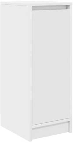 vidaXL Zapatero Blanco 29,5x34x76 cm Madera de ingeniería, Zapatero, Estante para Zapatos, Armario para Zapatos