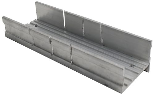 Caja ingletes - herramienta de metal, precisión en cortes a 45° y 90°, ideal para madera y molduras. Duradera y fácil de usar.*