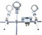 Comphic KU Band LNB Holder Bracket Can Hold Up to Four Satellite LNB for Ku Antenna One Dish for Satellite TV Receiver
