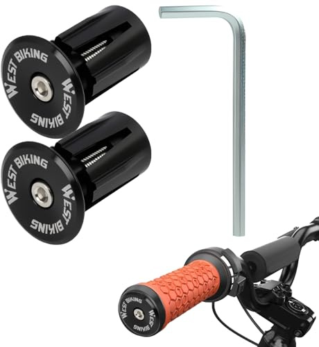 Vxiwscy Tapones de Extremo de Manillar de Bicicleta en Aluminio - Tapones de Barra Bicicleta de Carretera y Ligeros, Fáciles de Instalar y Estéticamente Atractivos Moda