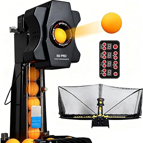 Bordtennisrobot Automatisk pingisrobotmaskin med 9 olika pingisbollsmaskiner, bordtenniskastare för ditt pingisbord
