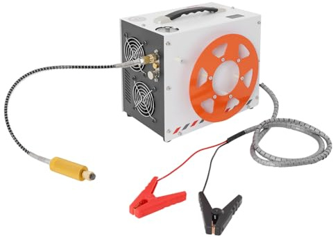 DAHAD Compresseur d'air PCP portable, 30 Mpa/4500 PSI, 0,45 l, multi-usages, avec refroidissement par ventilateur, arrêt automatique, convient à la plupart des fusils à air comprimé, bouteilles de