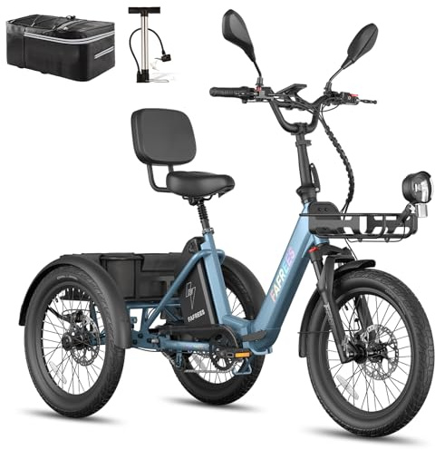 Fafrees F20 Mate II elektrisk trehjuling för vuxna, 250 W 25 Ah, vikbar