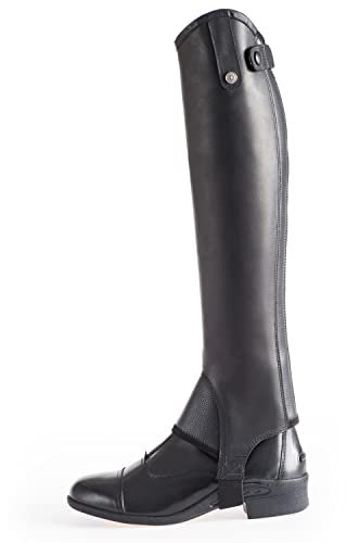 Suedwind© Chap »Grand Prix Pro« | Sportlicher Echtleder Stiefelschaft | Argentinisches Leder | Enganliegende Passform | Eleganter Reitschaft in Farbe: Schwarz Black - XSS 34/46