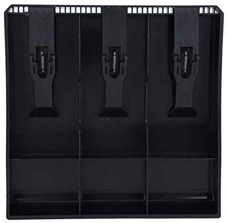 Kassenlade, Fydun Kassenschublade Einsatz Kasseneinsatz Fach Ersatz 3 Geldscheine 3 Münzspardose Ersatz Geldlade (Schwarz)