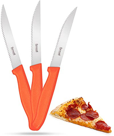 Fixwell® Allzweckmesser, orange I scharfes Universalmesser Wellenschliff, für Pizza, Brötchen & Co. – sehr langlebig, rostfrei | spülmaschinenfest & lebensmittelecht | 100% Made in Germany seit 1955