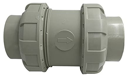 Diametro 32mm Valvola di non ritorno in linea grigio acqua blocco perdita protezione valvola lavatrice lavastoviglie