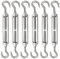 6 Pièces Tendeur Cable M6 Tendeur Cable Inox 304 Réglable Crochet de Ridoir et Crochet pour Tendeur de Fil Cable Acier Corde Crochet Tendeur