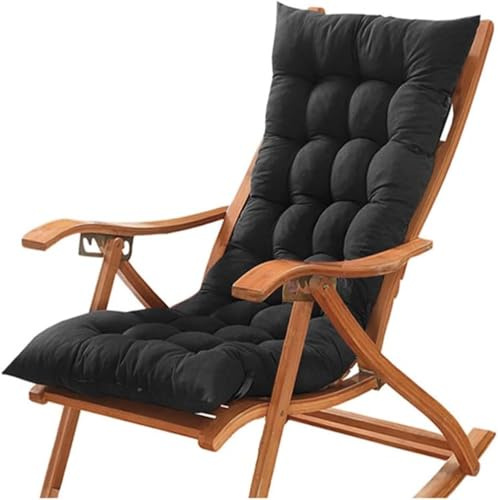 Cojín Reclinable para Tumbona, 120x48/150x48cm Cojines para Silla Mecedora, Exterior Reclinable Colchoneta Tumbona ,Cómodo Cojín de Sofá para Jardín, Piscina, Playa, Terraza y Balcón(C,110x55x8cm)
