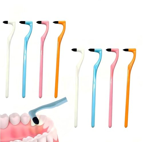 JXAurix 8 spazzolini da denti per rimuovere il tartaro, per persone e animali domestici
