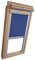Verdunkelungsrollo Rollo für VELUX Dachfenster TYP GGL/GPL/GGU/GPU - PK08 - Farbe mittelblau - mit Aluminium Seitenschienen - KLICK Montage