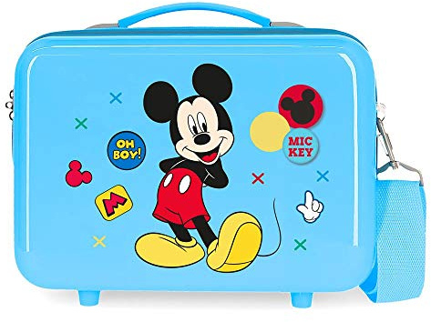 Disney Enjoy The Day Accesorio de Viaje- Neceser, Unisex Niños, Azul, 66x48x26 cm