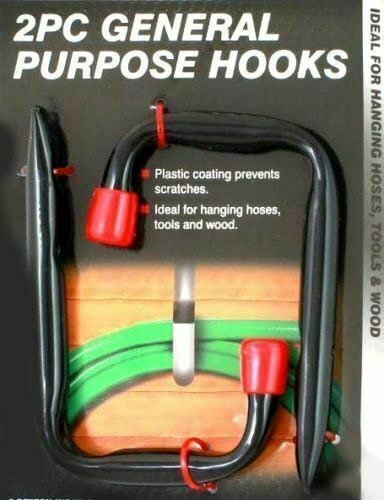 Orbitron 2pcs Heavy Duty Storage Hooks Wall Mounted Brackets Tool Hose Pipe Holder SHED