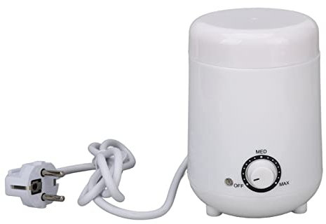 Mini Wachswärmer, Paraffin Wachs Heizung Maschine, Haarentfernung Hot Wax Warmers mit Abnehmbar Silikon Innen Tank 250CC Verstellbare Wachs Wärmer zur Haarentfernung für zuhause (EU-Stecker 220V)