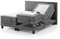UNIVANDO Boxspringbett 160x200 elektrisch verstellbar mit Motor - 7 Zonen Taschenfederkernmatratze - TFK Härtegrad H2 - H3 Wendematratze - Boxspringbett mit verstellbarem Kopf-& Fußteil (grau)