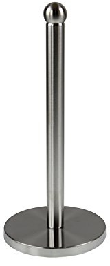 Royal Cuisine Freestanding Silver Metal Tissue Roll Paper Towel Pole Holder Rack