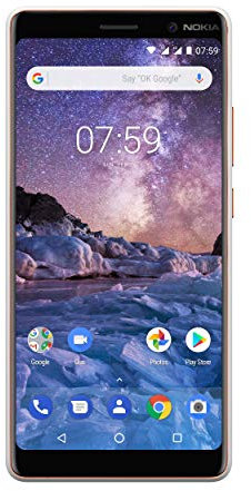 Nokia 7 Plus Smartphone Débloqué LTE (Ecran : 6 pouces - 64Go ROM - 4Go RAM - Dual-Nano SIM) Blanc [Version Française]