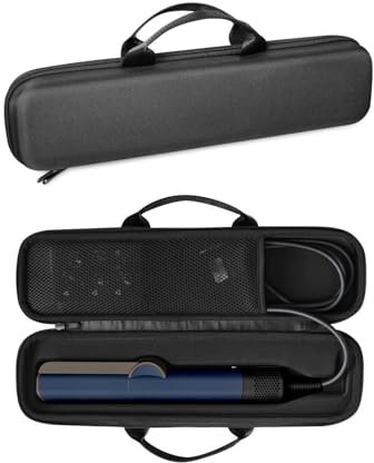 EUGOOCX Hard Travel Case Storage Bag for Dyson Airstrait Hairdryer Straightener Portable Protective Case for Dyson Hair Straighteners (Black)