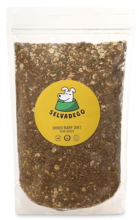 SELVADEGO | Diet BARF séché - Nourriture pour chiens – Boeuf & Agneau – 800 g – Aliment Complet Naturel pour Toutes les Races – Haute Digéribilité – Sans Additifs Artificiels