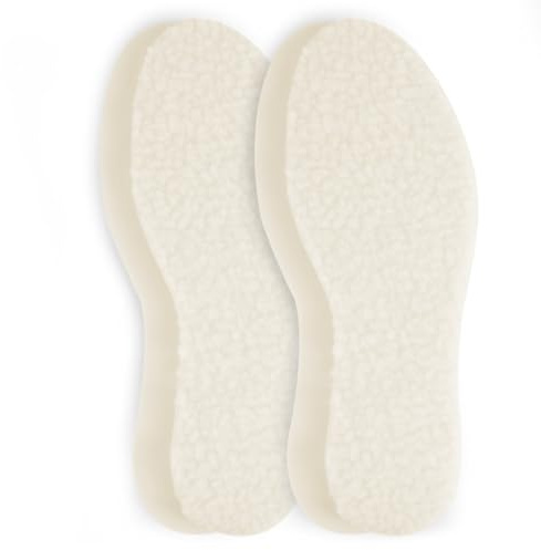 Alaoo 2 paires Semelle intérieure en peluche, semelle chauffante épaisse, semelles chaudes en feutre, Semelle thermique d'hiver,9mm-38