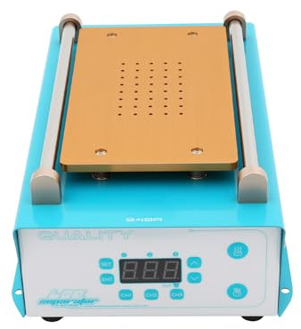 LCD-displayseparatormaskin, 400 W PTC-värmeplatta för smartphone-reparation, 7 tums max skärmreparationsavskiljare med temperaturdisplay 0–140 °C och snabbknappar, LCD-skärmsavskiljare