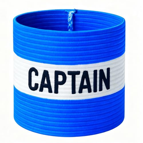 Fitness Health - Faglia da capitano per adulti e ragazzi, 4 colori disponibili, per diversi sport, Blue