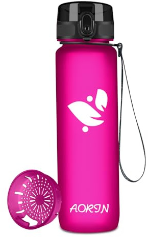 AORIN Gourde Sport - 1L - BPA-Free & Anti-Fuite Flip/Appliquer à Bouteille d'eau pour Enfant,Adultes,Salle de Sport, Sport de Plein air