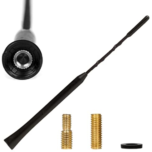 HEYNER Bilradio antenn AM/FM Bee Sting takmast S 20 cm svart passar Renault Trafic