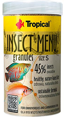 Insect Menu GRANULES Size S 250ml / 135g - alimento para Peces con multicomponente en Forma de granulado a Base de 3 Insectos