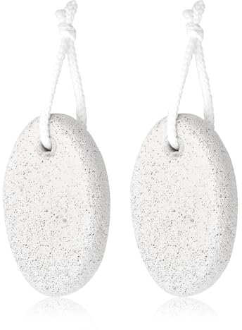 robwibw 2 Stücke Bimsstein Fußpflege, Natur Bimsstein Hornhautentferner Pumice Stone Bimsstein Für Füße Und Hände, Bimsstein Zum Aufhängen In Der Dusche