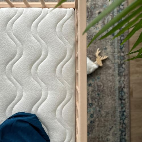 Kadolis - Wiegenmatratze COCOLEGEND® - 40x80x5 cm - Kern 100% natürlich Cocolatex - Für Kinderbetten und Cododos - Abnehmbarer, waschbarer Bezug - Oeko-TEX®.