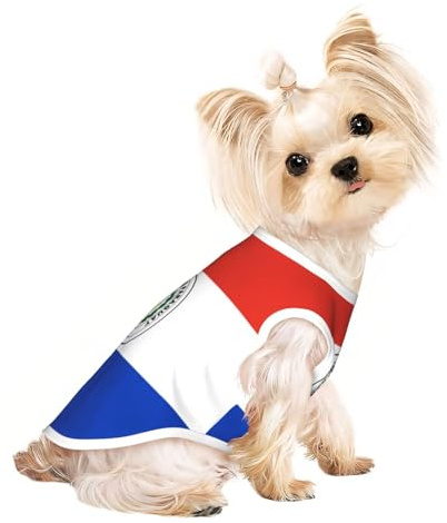 Ropa de perro con la bandera de Paraguay, camiseta para perros pequeños, niñas y niños. Suéter para mascotas, ropa para gatos, adecuado para mascotas pequeñas