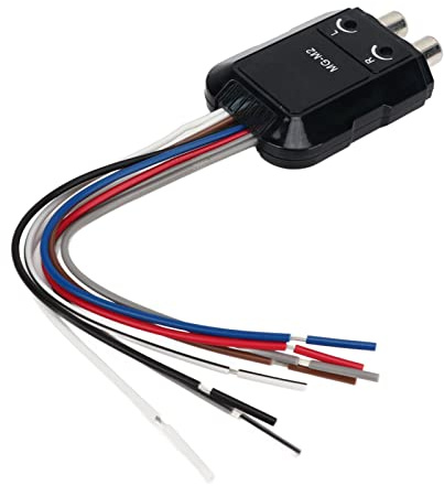 Alomejor Convertisseur Audio Automobile 6: 1 Sortie Réglable 80W Puissance d'entrée par Canal avec Un Signal de Déclenchement de l'amplificateur de Sortie pour Les Voitures d'ajustement