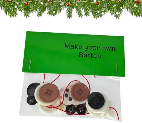 Botones Navideños para Manualidades Figura De Perro Lindo