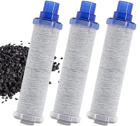 Vattenfilterpatroner, 3 stycken filterpatroner 11,6 x 2,8 cm, vattenfilter för hemmabruk | för, badrum, bänkskiva och dricksvatten
