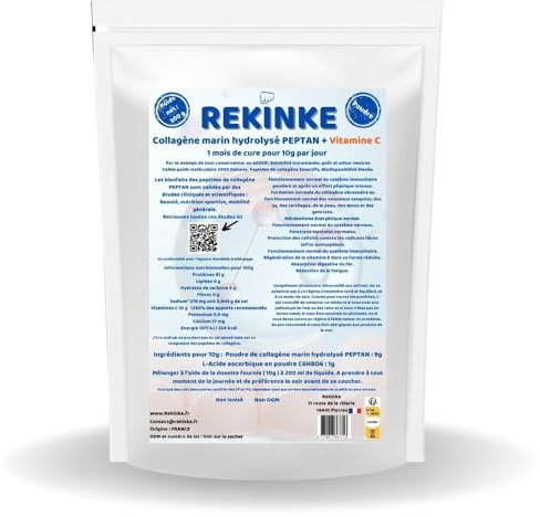 REKINKE Collagène marin + Vitamine C poudre 300g