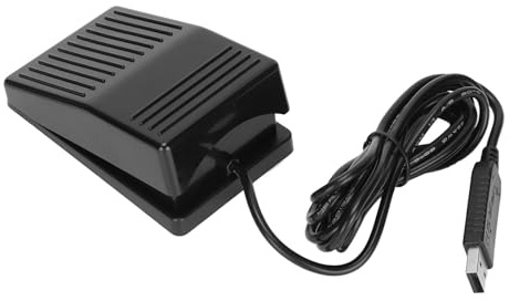 Eacam Högkänslig USB-fotkontaktpedal Hållbar Ergonomisk Kontrollswitch för Speltransskription Mediakontroll och Fabrikstestning 1 Enhet