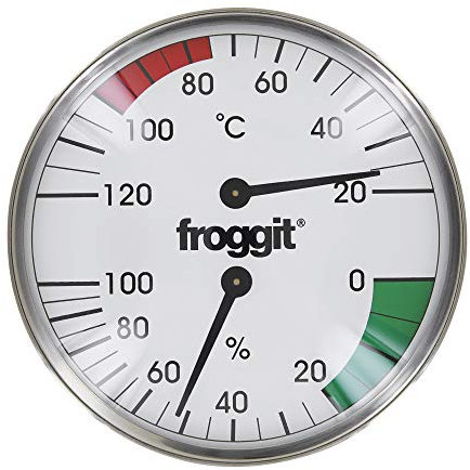 froggit Termómetro para sauna (acero inoxidable)