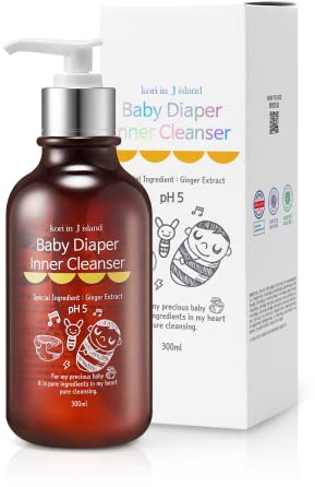 kori in J island Baby Bottom Wash | Relieve baby diaper rash, Intimate Care for a Baby, Ginger care, Mild and Gentle cleansing, Sensitive skin wash, Baby Diaper Inner Cleanser 10.14oz koriinj