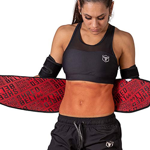 Iron Bull Strength Shred Belt V2,Thermogenic Waist Trimmer für Damen und Herren,Premium Fettverbrennungsgürtel mit Gewichtsverlust-Technologie,Bauchmuskelgürtel,Schwarz,XX-Large