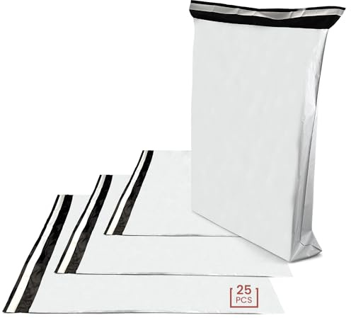 Netuno 25 pochettes d'expédition 240 x 325 mm sac plastique expédition pochettes en film sacs d'expédition en plastique sacs d'envoi colis enveloppes plastiques opaques sac transport autocollant