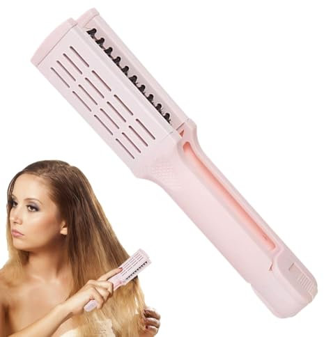 Cepillo alisador de cabello para mujeres, cepillo alisador de cabello inalámbrico, Peine Eléctrico para Cabello, Plancha de Peine Caliente, Plancha alisadora con Peine Incorporado para Hombres, Amigos