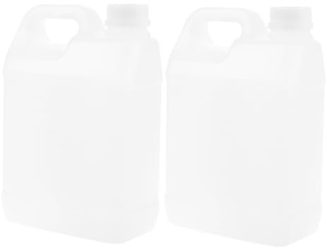 OUNONA 2 Pezzi Canna di imballaggio Alimentare Contenitore dell'Acqua Bottiglia d'Acqua Brocca d'Acqua Portatile Contenitori d'Acqua plastica Bianca