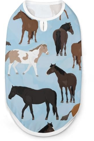 Gilet Tendance pour Chevaux et poulains, vêtement Facile à Porter pour Petits Chiens, promenades Quotidiennes, Taille M